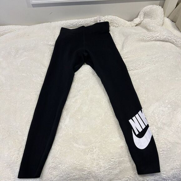 Nike Tight Fit High Rise‎ Full Length Legging CZ8528-010 Black-White Women Small - Picture 5 of 7